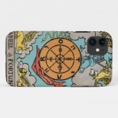 Rad des Vermögens-Tarot-Kastens Case-Mate iPhone Hülle (Rückseite (Horizontal))