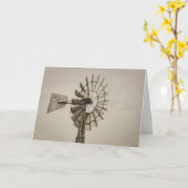 Rad einer Windmühle-Grußkarte Karte (Gelbe Blume)