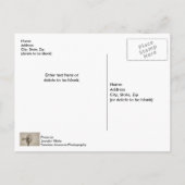 Rad einer Windmühle, schwarze Pfote Postkarte (Rückseite)