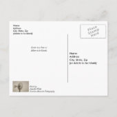 Rad eines Windmühle Sepia Denken Sie an Sie Postka Postkarte (Rückseite)