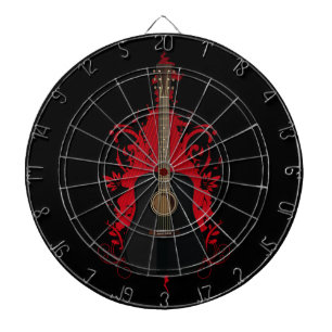 Rad Gitarre  Dartscheibe
