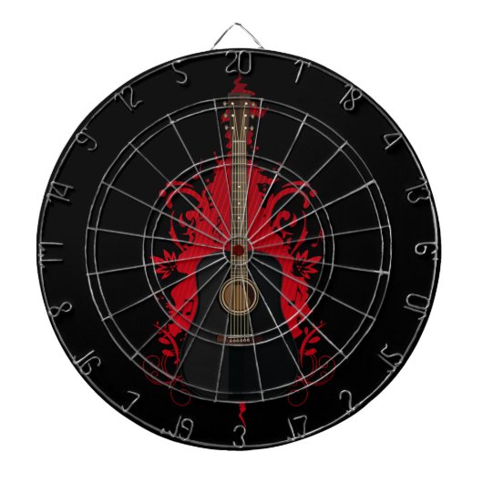 Rad Gitarre Dartscheibe (vorne)