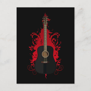 Rad Gitarre Postkarte