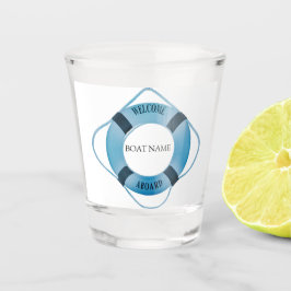 Rad-Helm für Nautic Ships mit Ihrem Bootsnamen Sho Schnapsglas