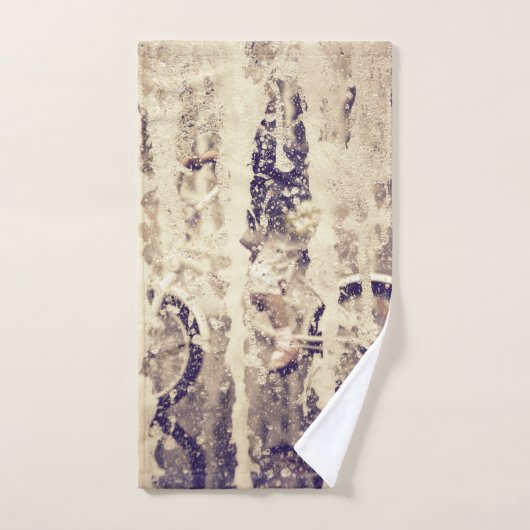 Rad im Regen Badhandtuch Set (Handtuch)