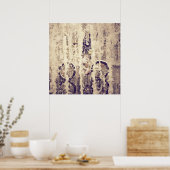 Rad im Regen Poster (Küche)