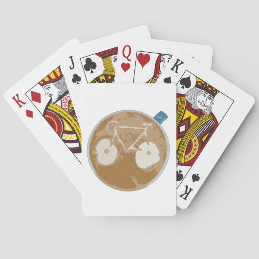 Rad-Latte-Kunst Spielkarten (Rückseite)