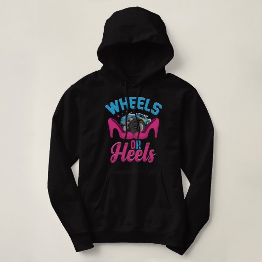 Rad- oder Heels, Junge oder Mädchen, die sich über Hoodie (Design vorne)