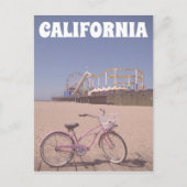 Rad Pier California Santa Monica Beach Travel Postkarte (Vorderseite)