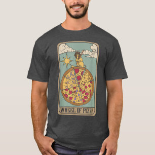 Rad Pizza Tarot Card Ägyptisch Gott Pizza Food  T-Shirt