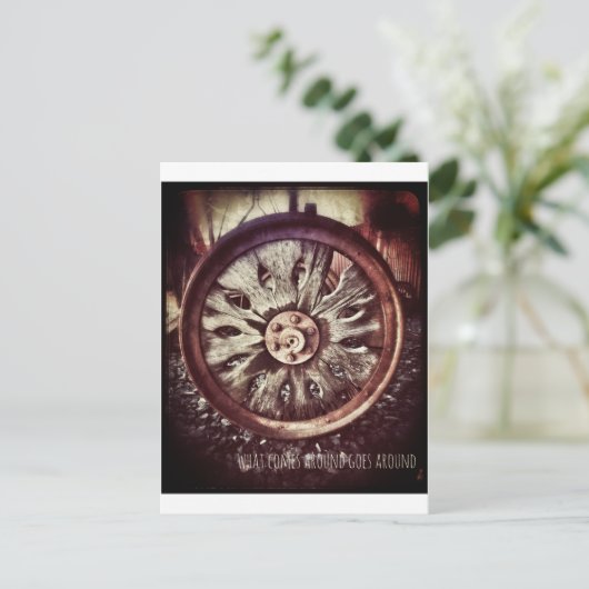 rad postkarte (Stehend Vorderseite)