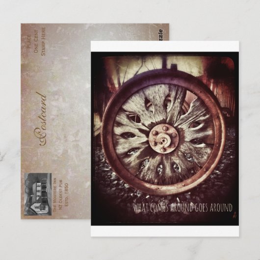 rad postkarte (Vorne/Hinten)