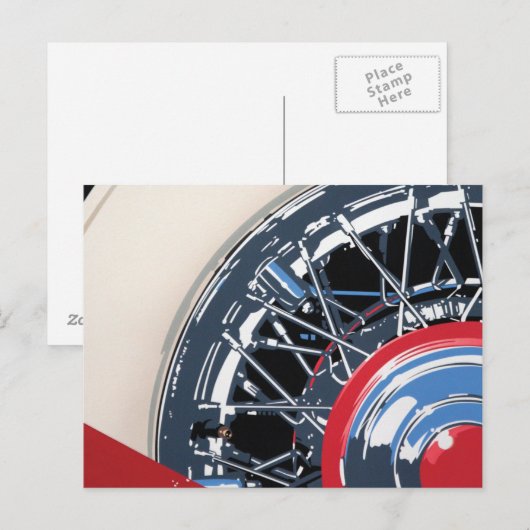 Rad Postkarte (Vorne/Hinten)