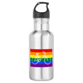 Rad-Pride Edelstahlflasche (Vorderseite)