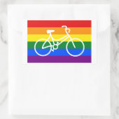 Rad-Pride Rechteckiger Aufkleber (Tasche)