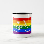 Rad-Pride Zweifarbige Tasse (Mittel)