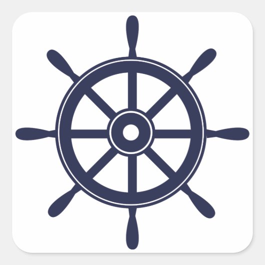 Rad Quadratischer Aufkleber (Vorderseite)