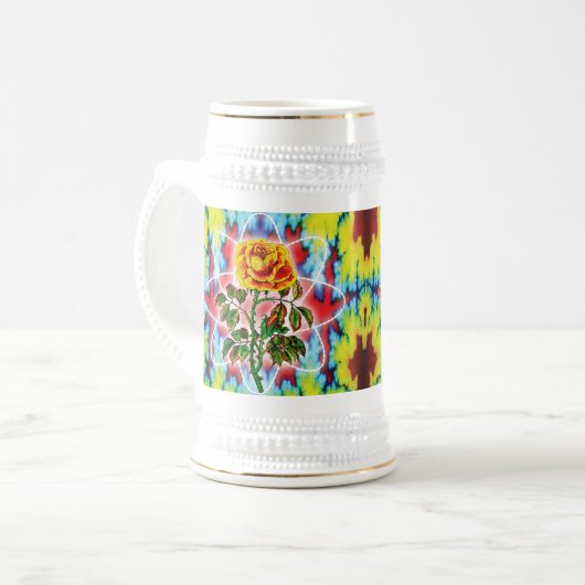 Rad Rad Rose Bierglas (Vorderseite Links)
