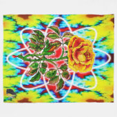 Rad Rad Rose Fleecedecke (Vorderseite (Horizontal))