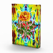 Rad Rad Rosenfarbe Illustration Acrylblock Fotoblock (Rechts)