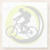 Rad-/Reitspass im Sommer Glasuntersetzer (Rückseite)