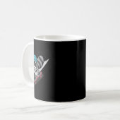 Rad Rocket Waschbär Skateboarding Star Kaffeetasse (Vorderseite Links)