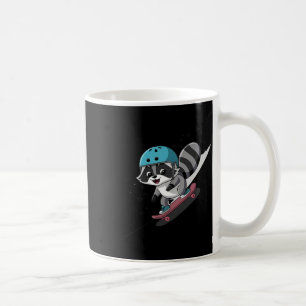 Rad Rocket Waschbär Skateboarding Star Kaffeetasse