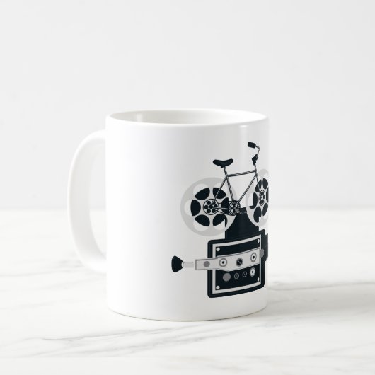 Rad Roll Film Art Kaffeetasse (Vorderseite Links)