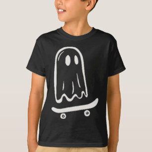 Rad Skaten Ghost Halloween Skateboarding T-Shirt