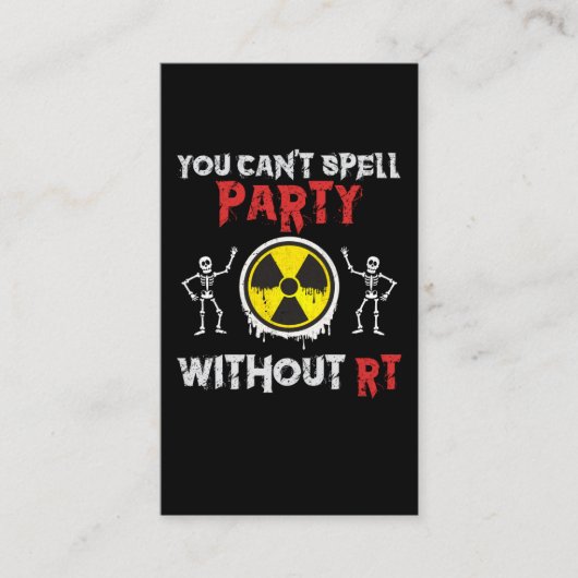 Rad Tech Humor Funny Xray Radiologist Visitenkarte (Vorderseite)