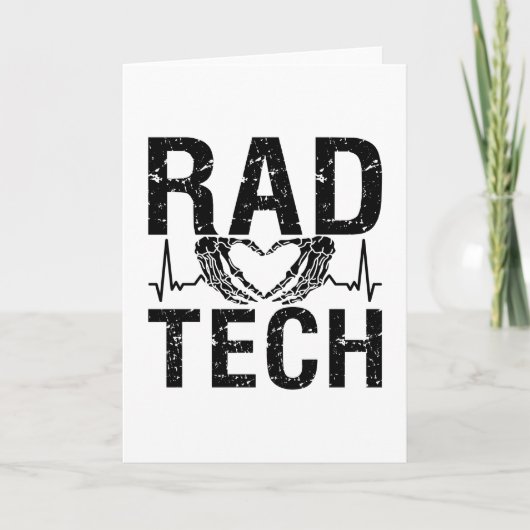 Rad Tech Medicine Technologist Xray Radiology Tech Karte (Vorderseite)