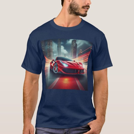 Rad the Rush: Hochleistungs-Auto-T - Shirt (Vorderseite)