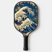 Rad the Wave - Retro Groovy Pickleball Paddel Art Pickleball Schläger (Rückseite)