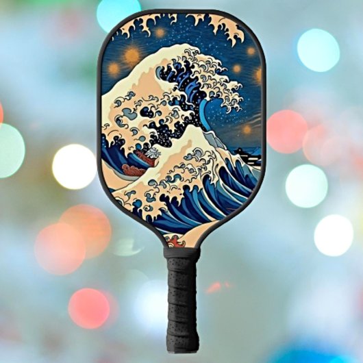 Rad the Wave - Retro Groovy Pickleball Paddel Art Pickleball Schläger