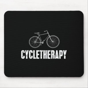 Rad-Therapie Lustige Radfahren Mountainbike-Fahren Mousepad