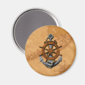 Rad und Anker für Schiffe Magnet (Vorderseite/Rückseite)