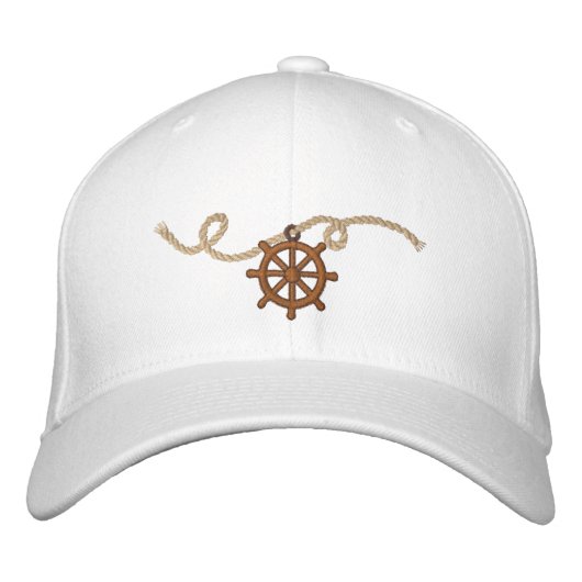 Rad und Seil Bestickte Baseballkappe (Vorderseite)