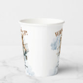 Rad up Teddy Bear Airplane Babydusche Pappbecher (Rechts)