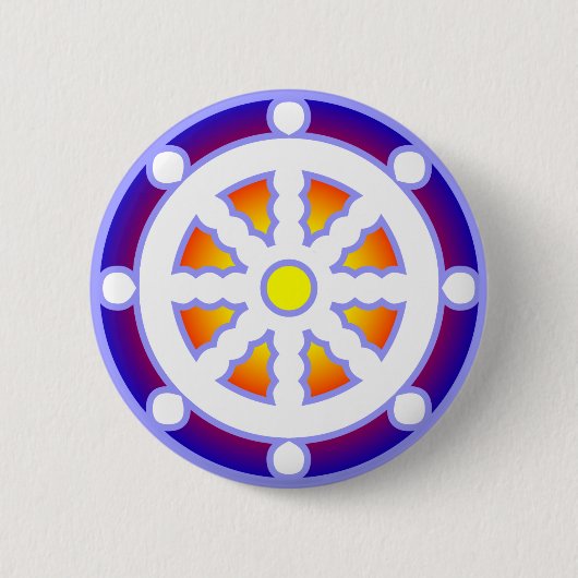 Rad von Dharma Button (Vorderseite)