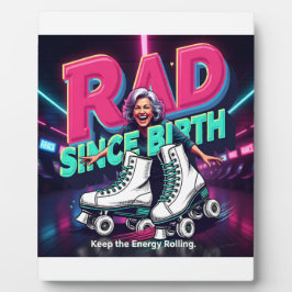 RAD VON GEBURT AN -  Rollschuhe & Fröhliche Energi Fotoplatte