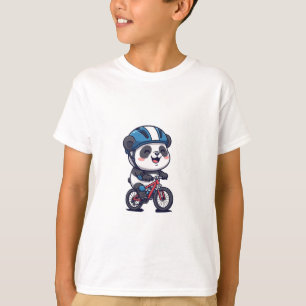 Radabenteuer Panda Kinder T-Shirt