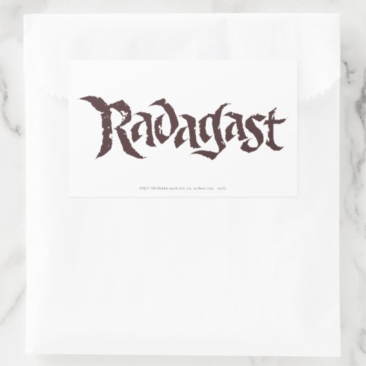 RADAGAST™ Name Solid Rechteckiger Aufkleber (Tasche)