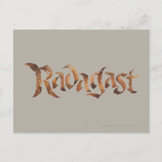 RADAGAST™ Name Textured Postkarte (Vorderseite)