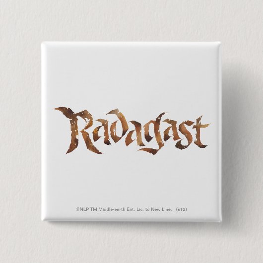 RADAGAST™ Name texturiert Button (Vorderseite)