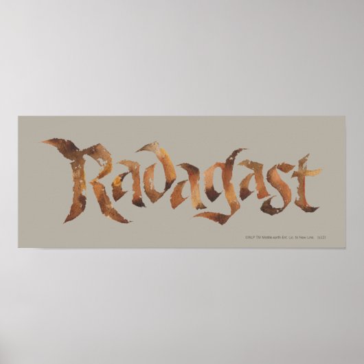 RADAGAST™ Name texturiert Poster (Vorne)