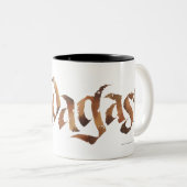 RADAGAST™ Name texturiert Zweifarbige Tasse (VorderseiteRechts)