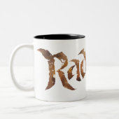 RADAGAST™ Name texturiert Zweifarbige Tasse (Links)