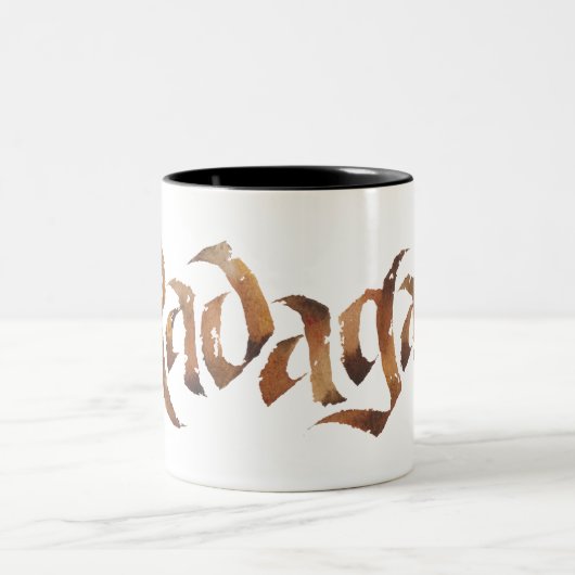RADAGAST™ Name texturiert Zweifarbige Tasse (Mittel)