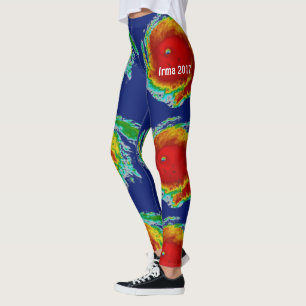 Radar-Bild des Hurrikans Irma Leggings