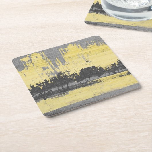 Radar II Rechteckiger Pappuntersetzer (angewinkelt)